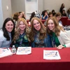 From left, Rebbetzin Batya Basalely of Great Neck, N.Y.; Tzivia Weiss of Houston; Rebbetzin Rachel Isaacs of Phoenix; and Rebbetzin Estee Silver of Long Beach, N.Y., participate in the fellowship on mental-health awareness. Credit: Courtesy of the OU Women's Initiative.