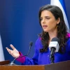 Israeli Interior Minister Ayelet Shaked speaks during a Yamina Party meeting at the Knesset, in Jerusalem, on July 5, 2021. Photo by Olivier Fitoussi/Flash90.