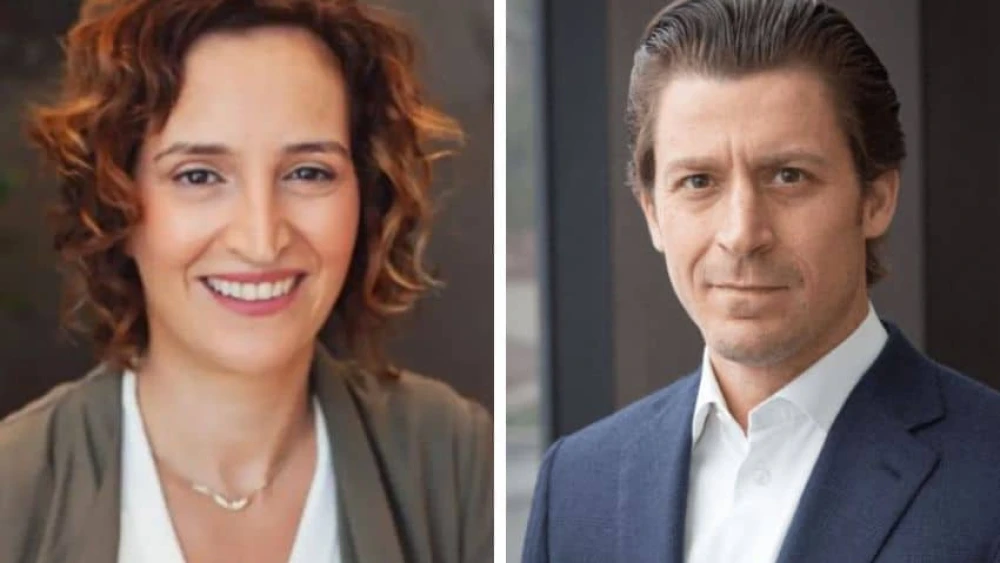 Papaya Global CEO Eynat Guez (left) and Group 11 founding partner Dovi Frances. Source: Papaya Global, Group 11.