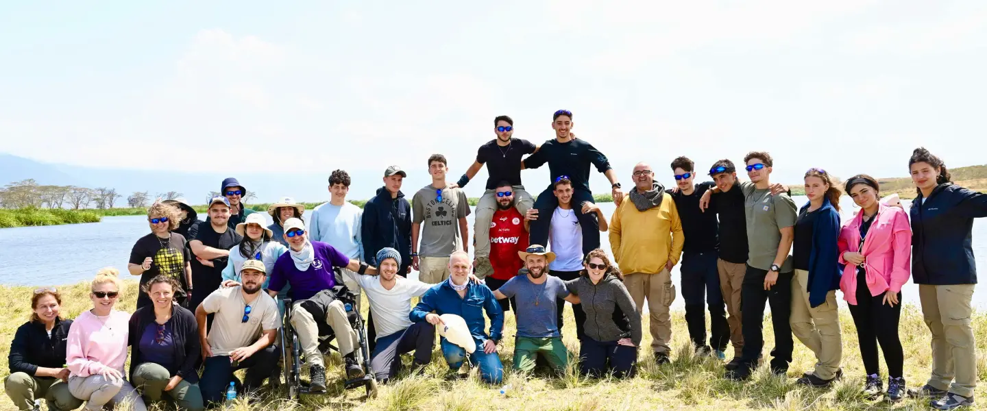 The #AccessibleTogether team explores Tanzania’s Ngorongoro Crater on safari ahead of its Mount Kilimanjaro climb in July 2026. Credit: Accessibility Accelerator.