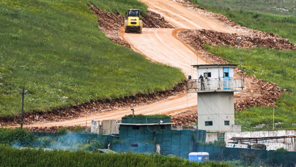 A U.N. post on Israel's northern border with Israel, April 19, 2026. Photo by Ayal Margolin/Flash90.