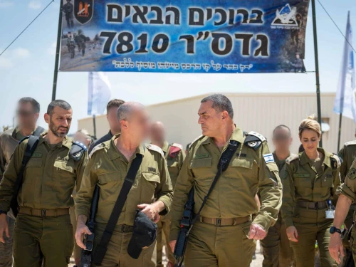 IDF Chief of Staff Lt. Gen. Eyal Zamir addresses reservists reporting for duty, rallying forces ahead of the ground operation in Gaza City, at the Nachshonim base in central Israel, on Sept. 2, 2025. Credit: IDF.