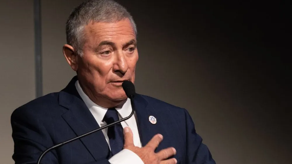 Jewish Agency Chairman Doron Almog at a meeting with the agency's Board of Governors, Nov. 6, 2022. Photo by Maxim Dinshtein.