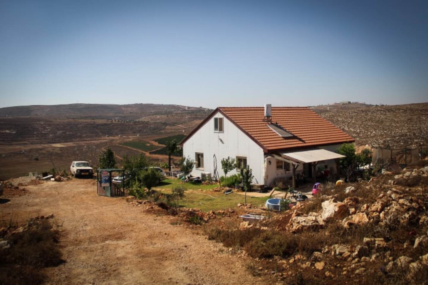 A house in the Israeli outpost of Esh Kodesh near Shiloh in the Binyamin Region, July 20, 2015. Photo by Garrett Mills/Flash90.