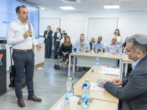 Israel drilled a scenario of a massive wave of immigration of Jews in the face of an emergency, Nov. 28, 2025. Photo by Elisha Henkin.