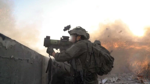 Israeli troops operating in the Shabura area of Rafah in southern Gaza, April 2025. Credit: IDF.