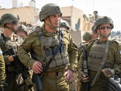 Israel Defense Forces Chief of Staff Lt. Gen. Eyal Zamir holds a situational assessment in the Samaria city of Tulkarem, Aug. 22, 2025. Credit: IDF.