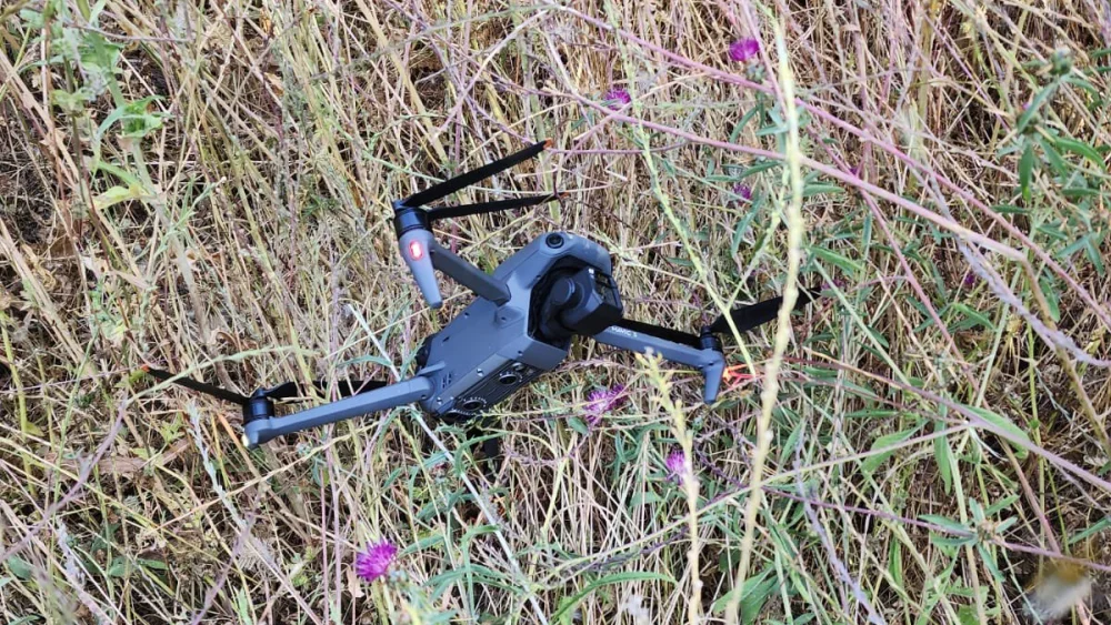 The Israel Defense Forces shot down a drone after it crossed over the border from Lebanon, May 25, 2023. Credit: IDF.