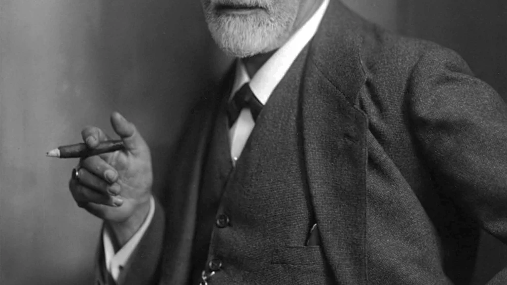 Photographic portrait of Sigmund Freud by Max Halberstadt, circa 1921. Credit: Wikimedia Commons.