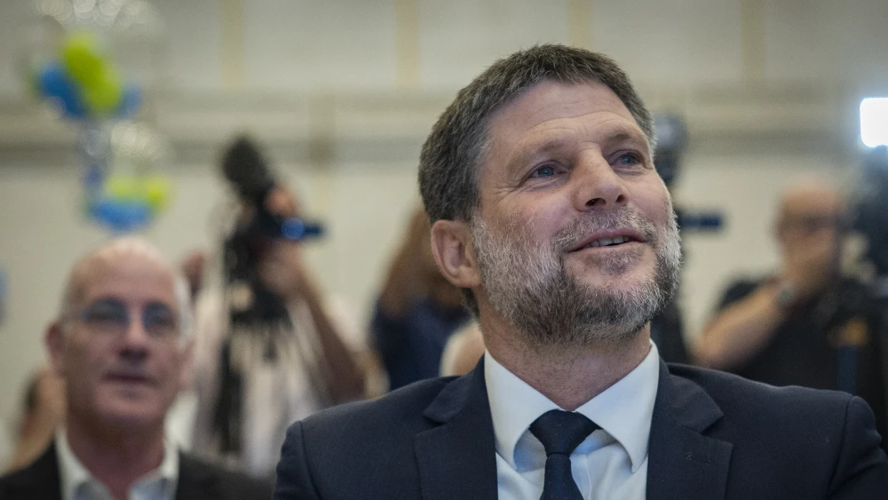Israeli Finance Minister and leader of the Religious Zionist Party Bezalel Smotrich attends the Religious Zionism party primaries ahead of the upcoming Israeli general elections, in Jerusalem, on July 26, 2026. Photo by Yonatan Sindel/Flash90.