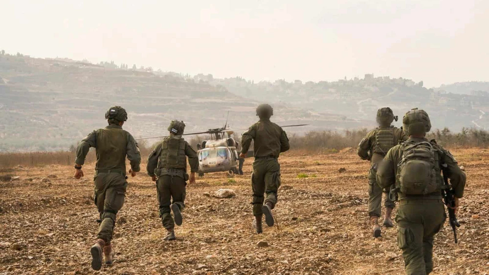 An Israeli Air Force helicopter participates in a large exercise that took place in Judea and Samaria in the week of Nov. 9, 2025. Credit: IDF.