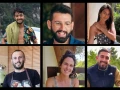 (From top left to right, clockwise) Hersh Goldberg-Polin, Almog Sarusi, Eden Yerushalmi, Alexander Lobanov, Carmel Gat and Ori Danino. Credit: Hostages and Missing Families Forum.