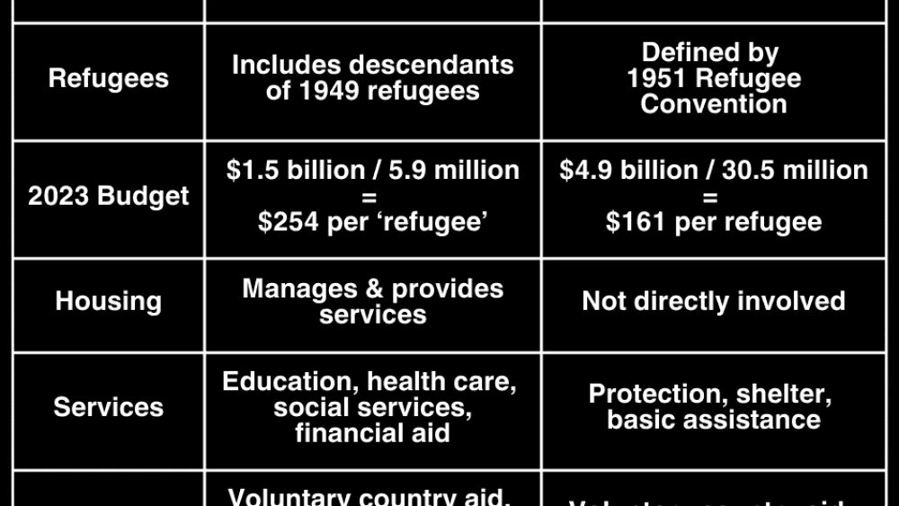 UNRWA Chart