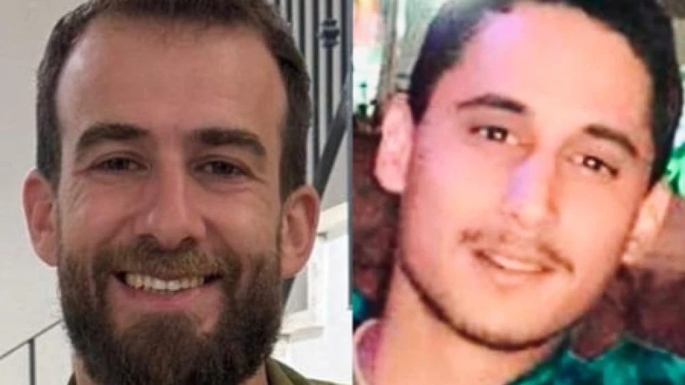 Maj. (res.) Harel Birenstock, left, and Chief Master Sgt. (res.) Tamir Vaknin, who were killed in combat in Southern Lebanon. Credit: IDF.