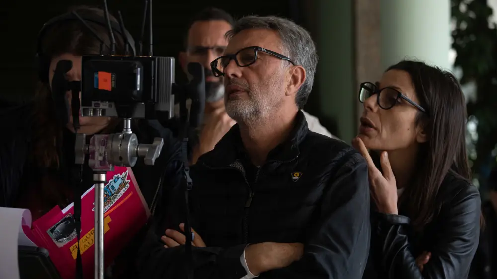 Guido Chiesa and Nicoletta Micheli, director and screenwriter, respectively, of the 2025 Hebrew-English film “For the Love of a Woman.” Photo by Vincenzo Aluia ©2023 Colorado Film Production, Vivo Film.