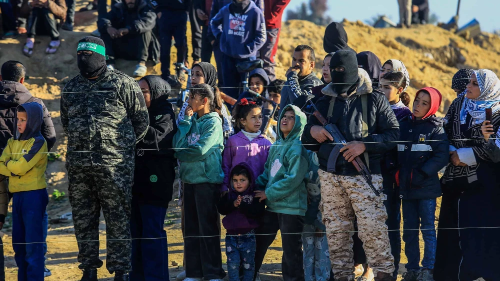 Palestinian women and children hostage release