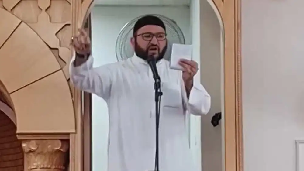 Fadi Abu Shkhaydam, seen here delivering a sermon in 2020, killed one Israeli and wounded four others in Jerusalem's Old City on Nov. 21, 2021, before being shot and killed by Israeli security forces. Credit: MEMRI.