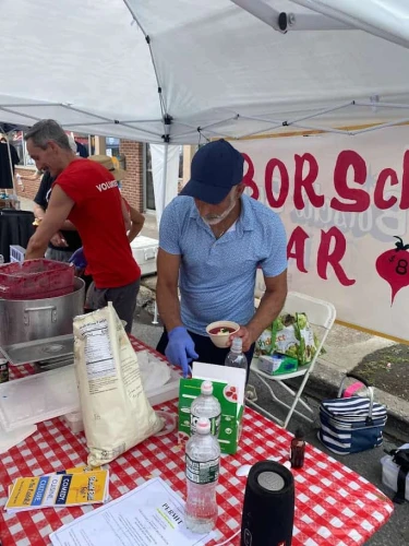 All kinds of traditional Jewish foods were on hand at the first-ever Borsch Belt Fest in Ellenville, N.Y., on July 29, 2023. Photo by Dan L.
