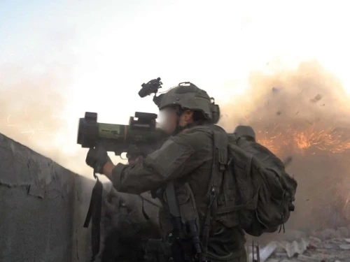 Israeli troops operating in the Shabura area of Rafah in southern Gaza, April 2025. Credit: IDF.