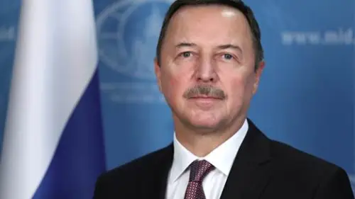 Russian Ambassador to Syria Alexander Yefimov. Source: Twitter/Russian Ministry of Foreign Affairs.