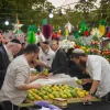 Jews examine a citron, known as an etrog, for purchase at a 'four-species' market ahead of Sukkot in Jerusalem, Oct. 3, 2025. Photo by Chaim Goldberg/Flash90.