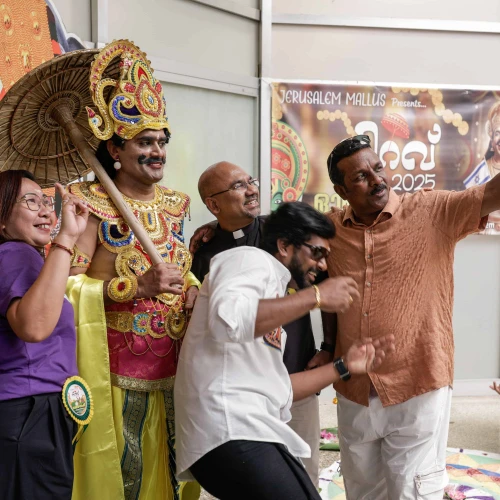 Foreign workers from India enjoy traditional holiday celebrations in Jerusalem, Sept. 8, 2025. Photo by Rachel Alroey/Flash90.