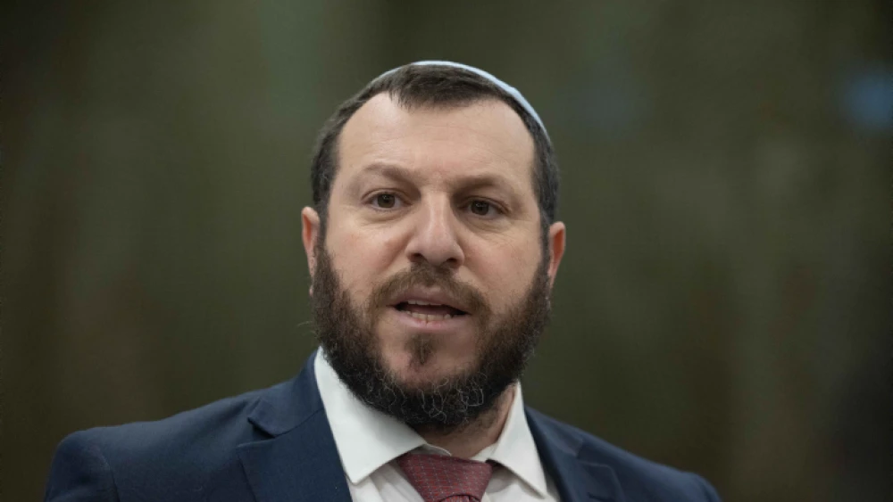 Heritage Minister Amichai Eliyahu arrives for a Cabinet meeting at the Prime Minister's Office in Jerusalem, Jan. 29, 2023. Photo by Yonatan Sindel/Flash90.