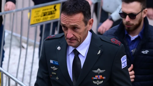 Israel Defense Forces Chief of Staff Lt. Gen. Herzi Halevi at a ceremony at military headquarters in Tel Aviv, Jan. 1, 2023. Photo by Tomer Neuberg/Flash90.