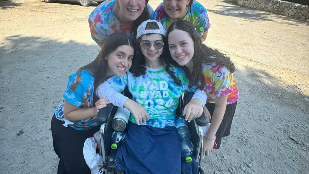 Teens in the Yad B'Yad summer program visit Israel. Credit: Courtesy of Yachad/Orthodox Union.