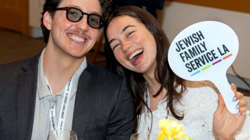 Young leaders from Jewish Family Service LA. Credit: Courtesy.