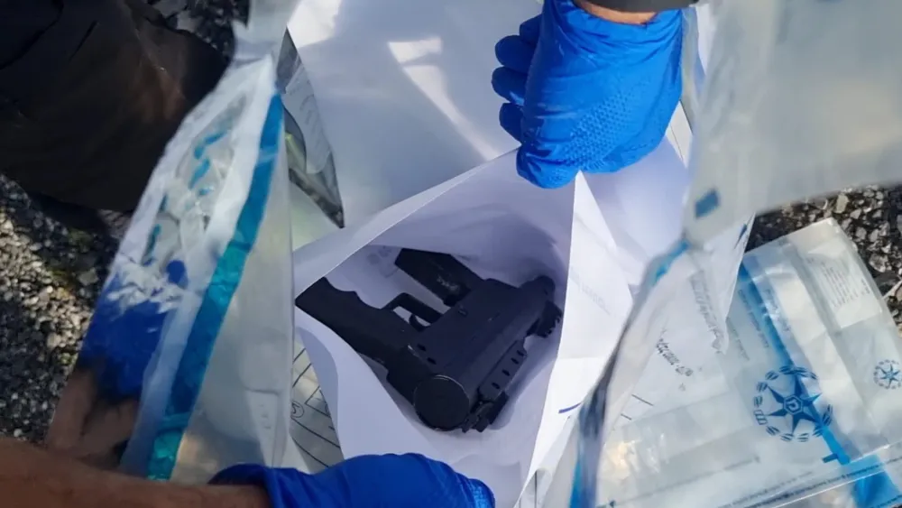 The Carlo-type weapon found at the scene of a shooting that wounded two people in the Shimon HaTzadik neighborhood of Jerusalem on April 18, 2023. Credit: Israel Police