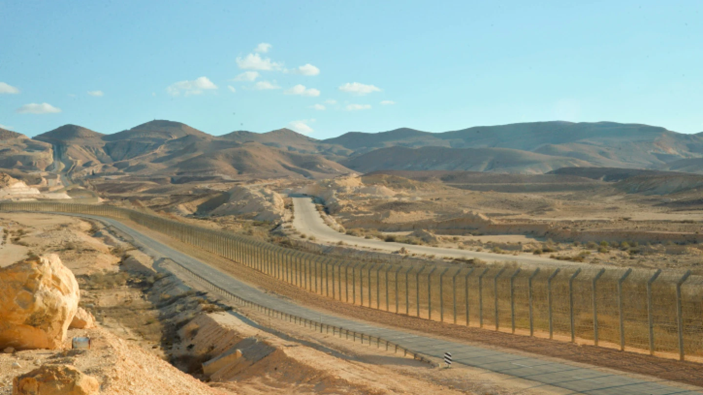 A view of the border area between Israel and Egypt as seen from southern Israel, on Dec. 4, 2018. Photo by Yossi Zeliger/Flash90.