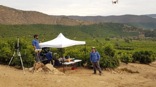 With teams on the ground, SeeTree starts by sending in an agronomist to create an initial assessment and establish a protocol for a farmer’s trees. The trees are then tagged and monitored utilizing military-grade drones, satellite imagery and team members in jeeps with mounted cameras. Credit: SeeTree.