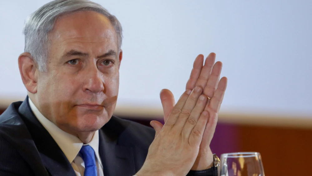 Israeli Prime Minister Benjamin Netanyahu at the Conference of Presidents of Major American Jewish Organizations in Jerusalem, on Feb. 16, 2020. Photo by Olivier Fitoussi/Flash90.