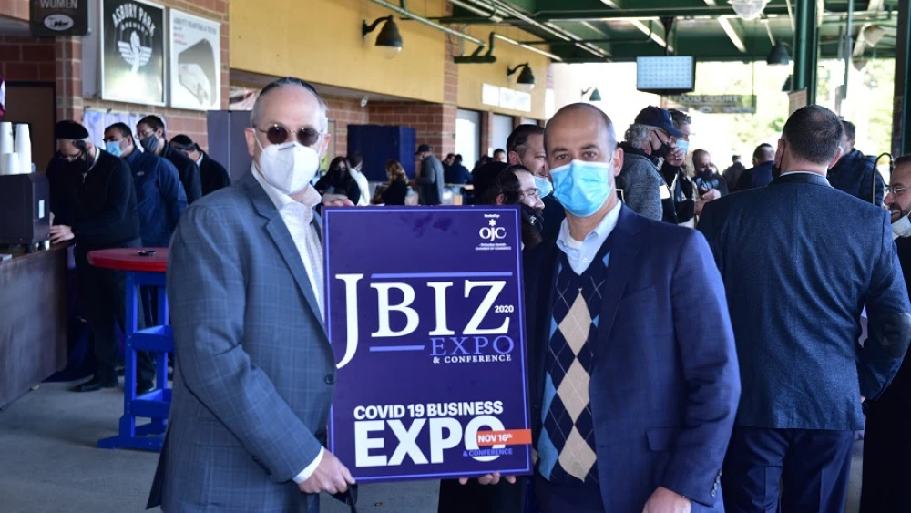 Participants take part in the JBiz 2020 COVID-19 Business Expo and Conference sponsored by the Orthodox Jewish Chamber of Commerce in Lakewood, N.J., on Nov. 16, 2020. Credit: Courtesy.