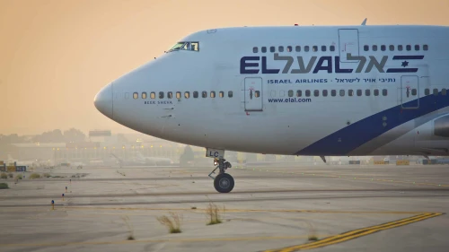 An El Al plane at Ben-Gurion Airport, Aug. 5, 2013. Photo by Moshe Shai/Flash90.