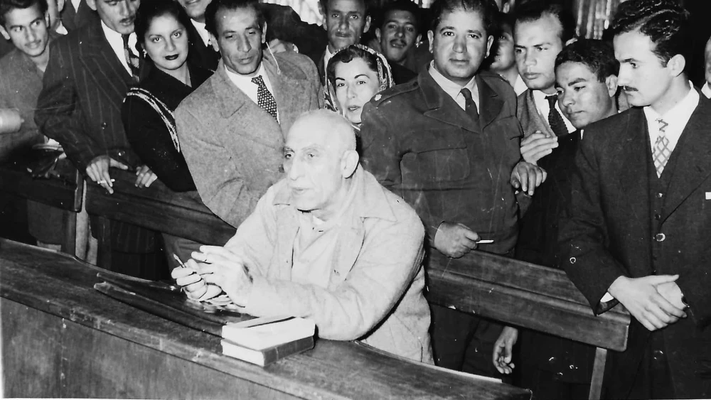 Iranian Prime Minister Mohammad Mossadegh at his trial in 1953. Source: Wikimedia