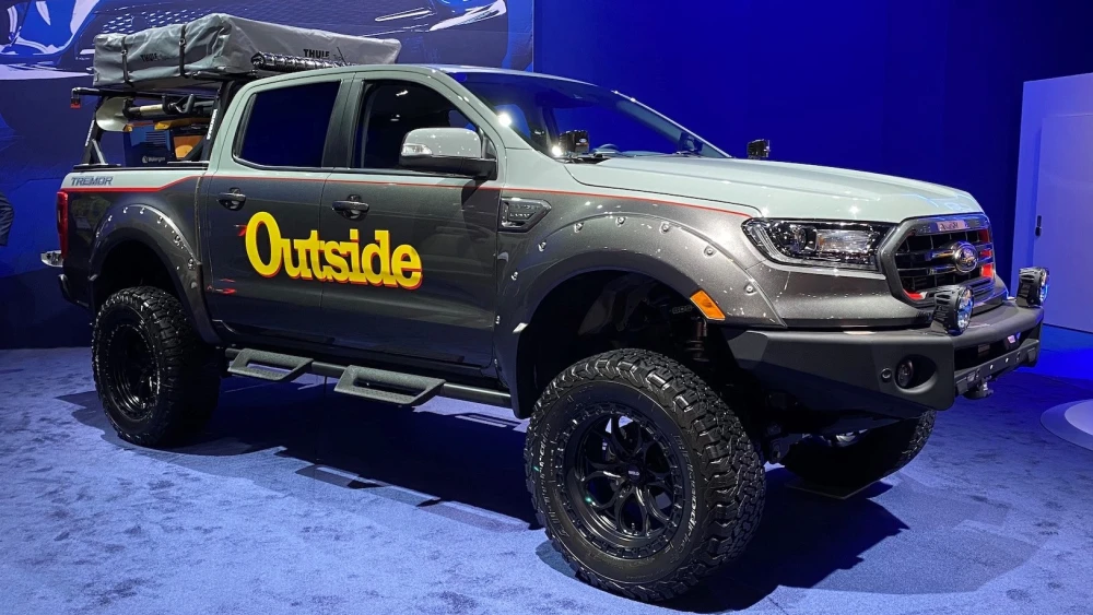 Watergen’s Mobile Box made its world debut on the Ford Ranger pick-up truck at the Specialty Equipment Market Association (SEMA) show from Nov. 2-5 in Las Vegas. Credit: Watergen.