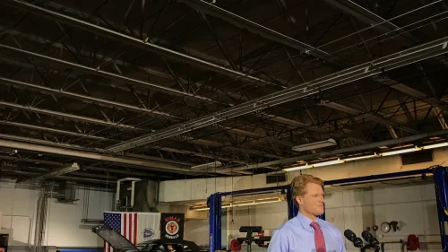 U.S. Rep. Joseph Kennedy (D-Mass.) responds to U.S. President Donald Trump's State of the Union address in January 2018. Credit: Joseph Kennedy via Twitter.