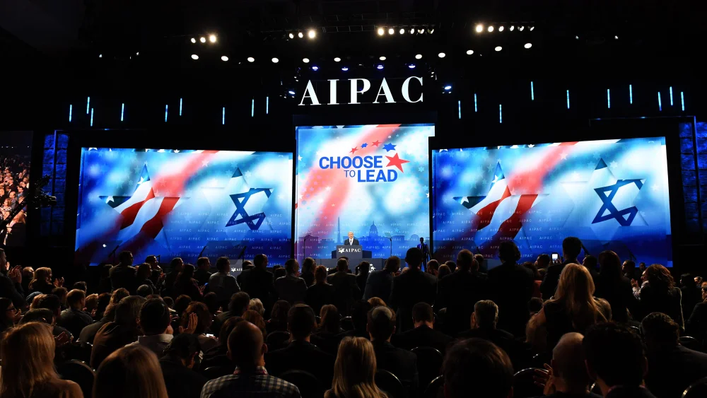 Israeli Prime Minister Benjamin Netanyahu speaks at the AIPAC Conference in Washington, D.C., on March 6, 2018. Credit: Haim Zach/GPO.