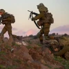 Soldiers from the IDF's Givati Brigade train near Kibbutz Merom Golan on the northern Golan Heights, Dec. 27, 2022. Photo by Michael Giladi/Flash90.