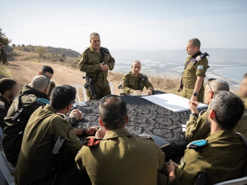 IDF Chief of Staff Lt. Gen. Eyal Zamir makes a surprise evaluation in the 210th Division as part of the General Staff exercise, "Magen Oz," on Dec. 1, 2025. Credit: IDF.