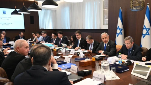 Prime Minister Benjamin Netanyahu addresses the weekly Security Cabinet meeting, Jan. 29, 2023. Photo by Haim Zach/GPO.