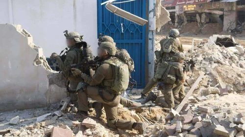 IDF soldiers conduct operations against Hamas terrorists in the Gaza Strip, Jan. 20, 2024. Credit: IDF.