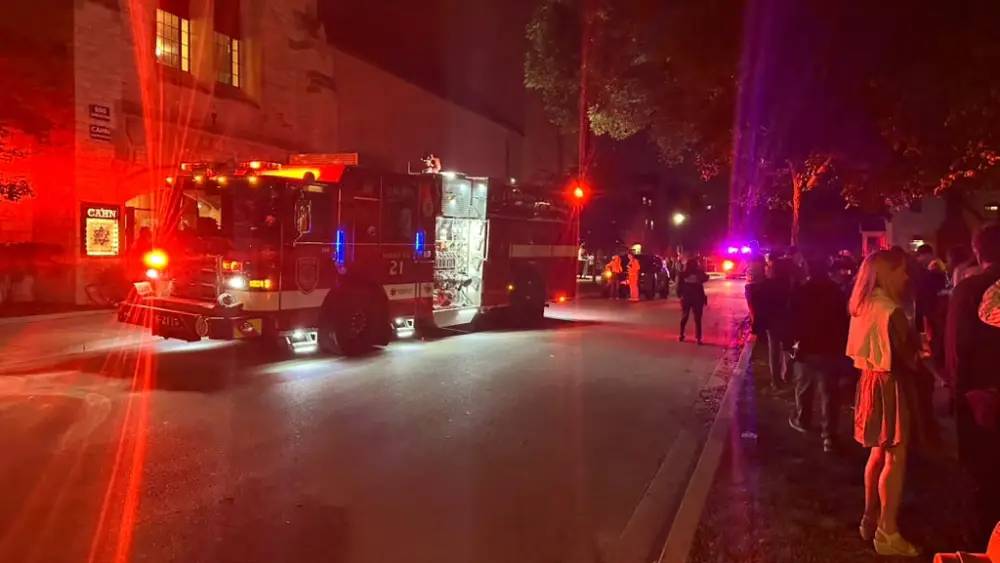 Northwestern fire truck