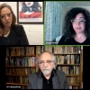 Cartoonist, editor and author Art Spiegelman speaks at a Jewish Federation of Greater Chattanooga-sponsored online event about a Tennessee school-board book ban on Feb. 7, 2022. Source: Screenshot.