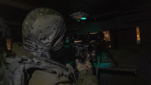 Israeli forces arrest two Palestinian terrorists suspected of carrying out the shooting attack that killed IDF soldier Staff Sgt. Ido Baruch, Feb. 11, 2023. Credit: Israel Defense Forces.