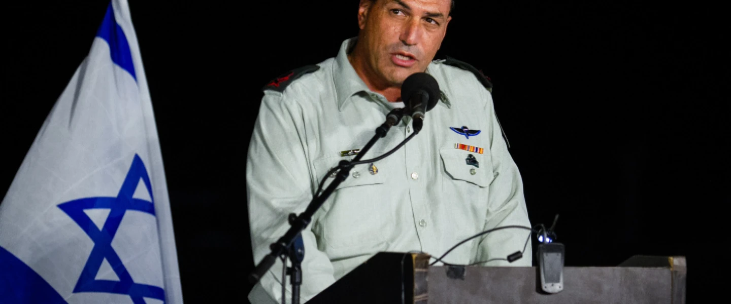 Israel Defense Forces' Deputy Chief of Staff Maj. Gen. Eyal Zamir speaks at a graduation ceremony for new Israel Navy officers in Haifa on Sept. 4, 2019. Photo by Flash90.