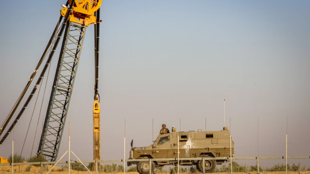 Israeli security forces patrol the Israel-Gaza border on July 5, 2019. Photo by Abed Rahim Khatib/Flash90.