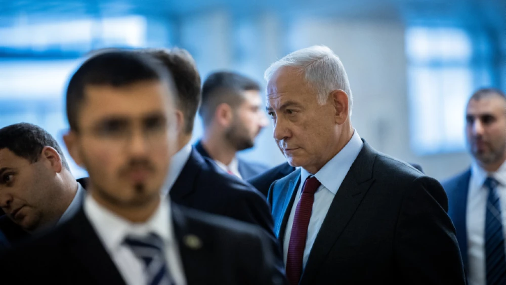 Israeli Prime Minister Benjamin Netanyahu arrives at the Knesset, Jan. 2, 2023. Photo by Yonatan Sindel/Flash90.